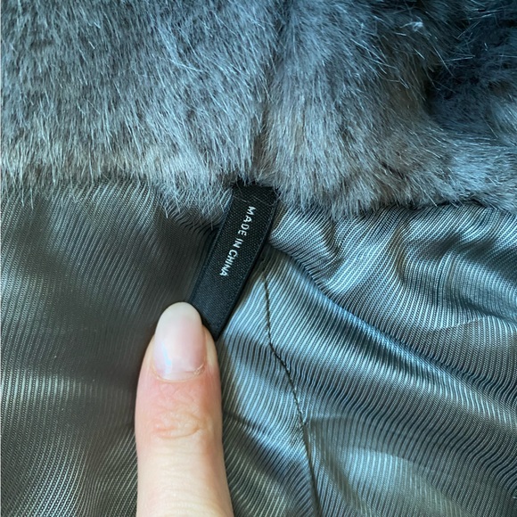 Helmut Lang Faux Fur Bomber Jacket Size Large - Picture 6 of 6